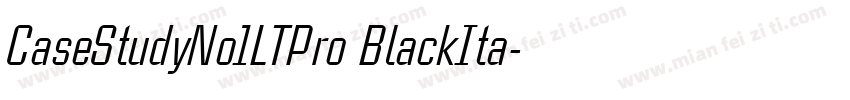 CaseStudyNo1LTPro BlackIta字体转换